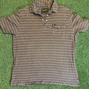 Howler Brothers Multicolor Patterned Polo Pearl Button Snap Shirt